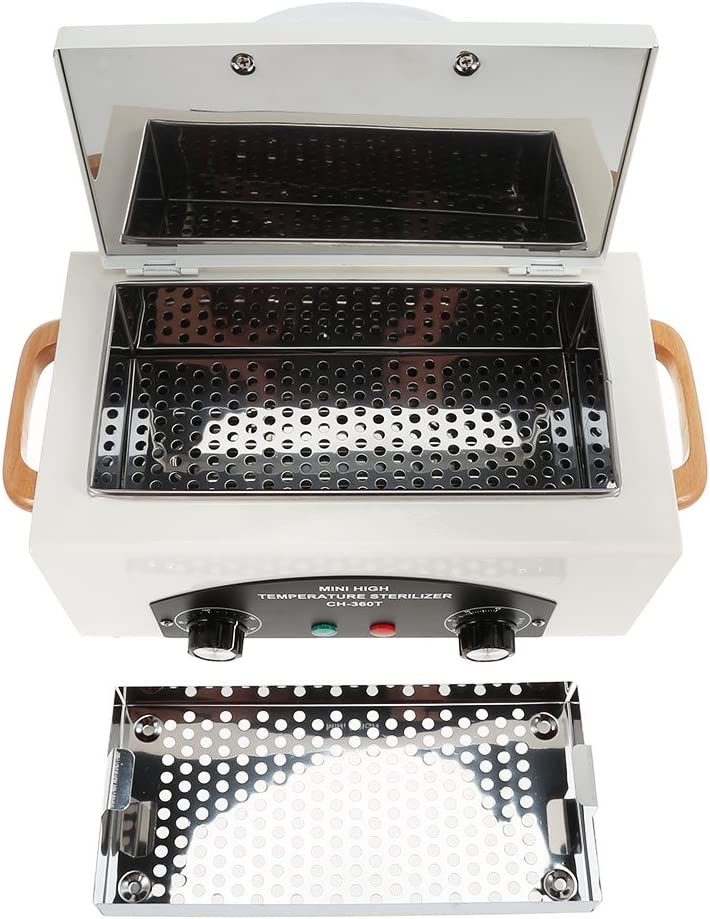 High Temperature Metal Tool Cleaning Box, 110V 300W 1.5L with Timer Manicure Pedicure SPA Salon Barber Equipment for Sundry Beauty Hair Nail Metal Tools with Handle - Image 3